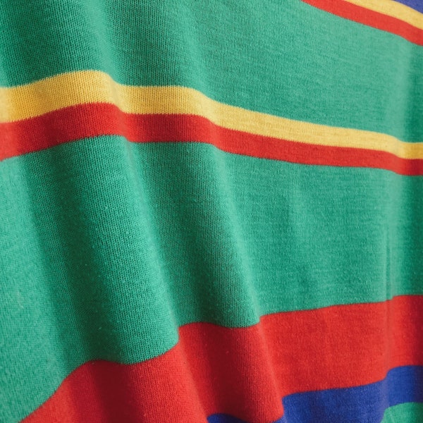 Vintage Gestreepte Crop Tee | Vrouwen | Jaren 80