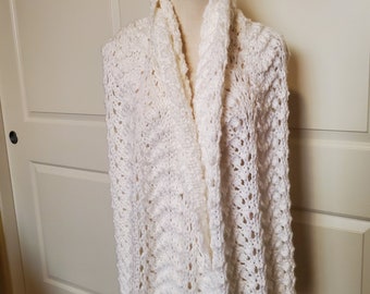 Knitted Shawl/Over Sized Scarf, Beautiful, Elegant, Warm, Perfect for gift, Free shipping