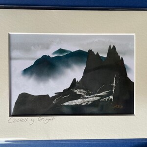 Digital art prints Famous Snowdonian landmarks - Castle of the Winds - Ideal Christmas present
