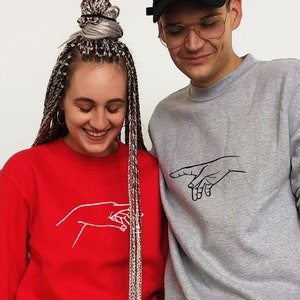 Da vinci angels hands sweatshirt, Valentines day gift for couple, Birthday gift idea