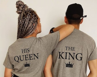 King Queen Couple Shirts Anniversary gift