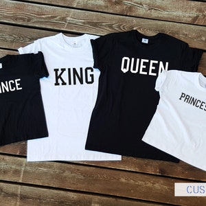 König, Königin, Prinz, Prinzessin T-Shirts, Familien T-Shirts