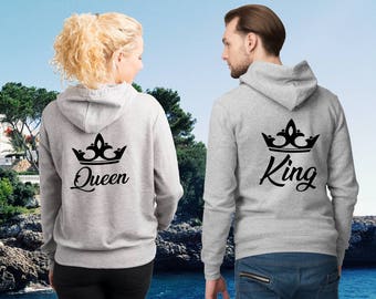White king and queen best sale hoodies