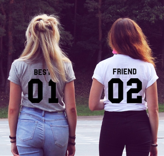 Bff 02 T-Shirt For Bestie Sisters Shirt Girls Friendship Tee Bff 02 T-Shirt For Bestie Sisters Shirt Girls Friendship Tee