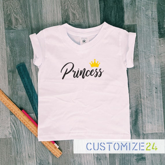 Princess Crown Royalty Design for King Queen Prince Simple Trendy Unisex T-Shirt MRKprints