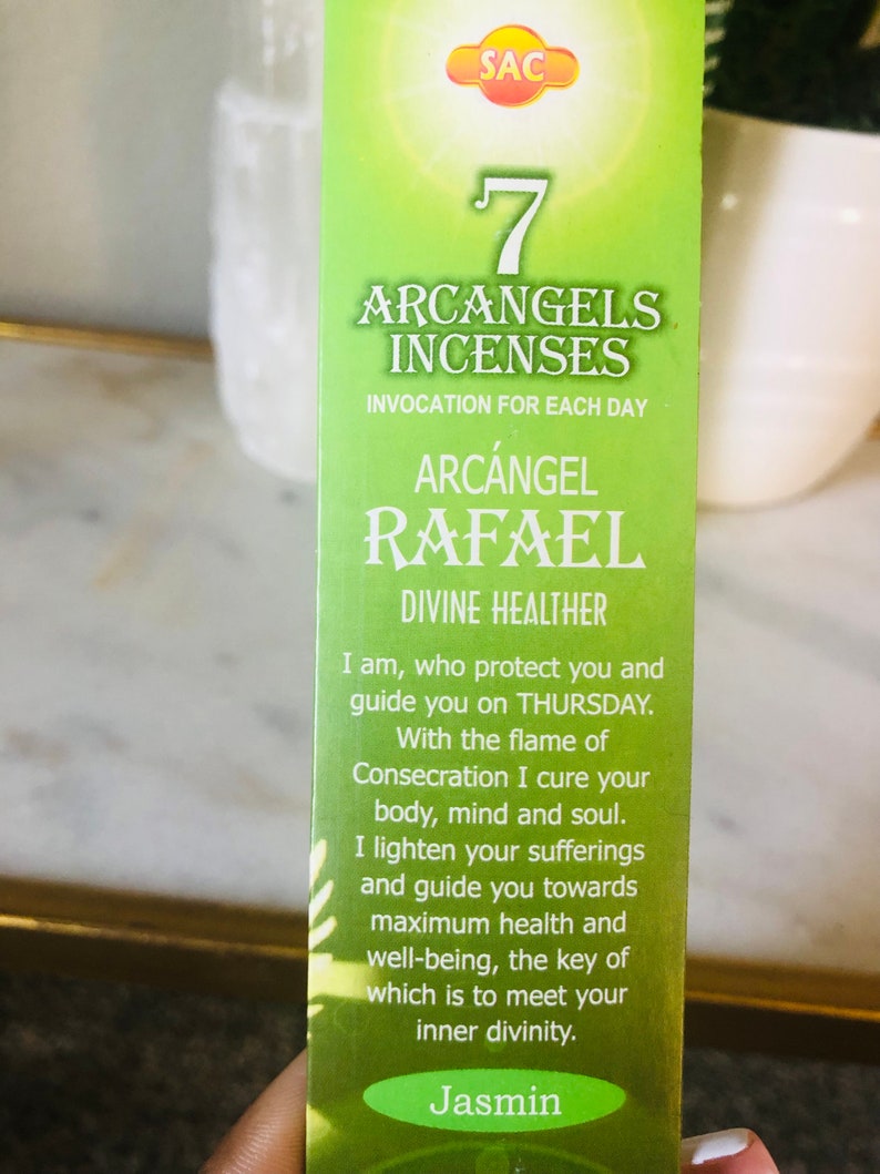 Archangel Raphael Candlearchangel Prayer Candle Prepared Etsy