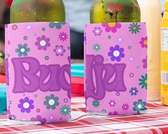 Purple Floral &quot;Budju&quot;| Stubby Cooler