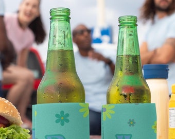 Floral green &#39;Deadly&#39; | Stubby Cooler