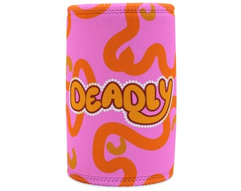Aboriginal design | Deadly | Stubby Cooler | Purple