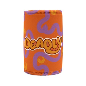 Aborigine-Design | Tödlich | Stubby-Kühler | Orange