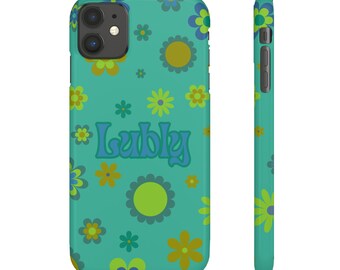 Floral Blue | Snap Case | Lubly