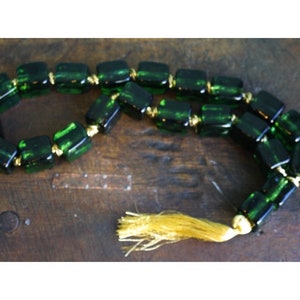 Vintage Big 60 cm Glass Worry Beads, Square Beads, Wall Hanging Komboloi, Greek Komboloi, Tabletop Komboloi, Wall Hanging Worry Beads