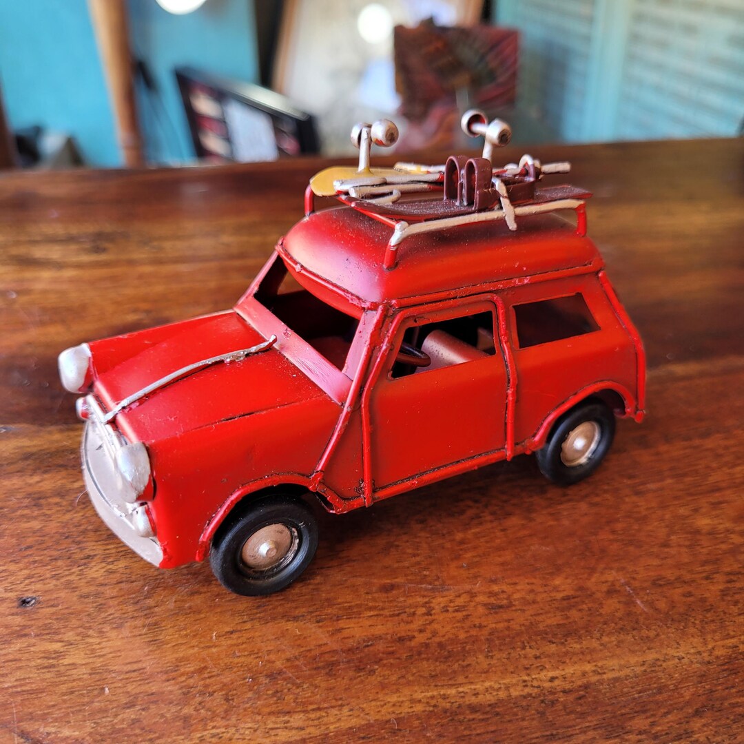 Mini Metall Auto Metal Car, Retro Mini Cooper Car, Handmade Car Miniature, Car ...