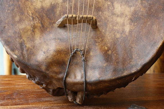 Vintage Ethiopian Lyre Kissar Kissir Instrument African