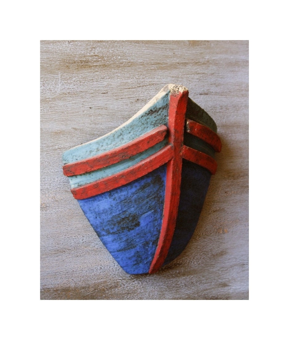 Handmade Ceramic Ship Bow,Pottery Ship,Boat Prow, Fishing Boat Bow,Wall Hanging Ship, Pottery Wall Art, Greek Art, Greek Ceramic,Naval Decor
