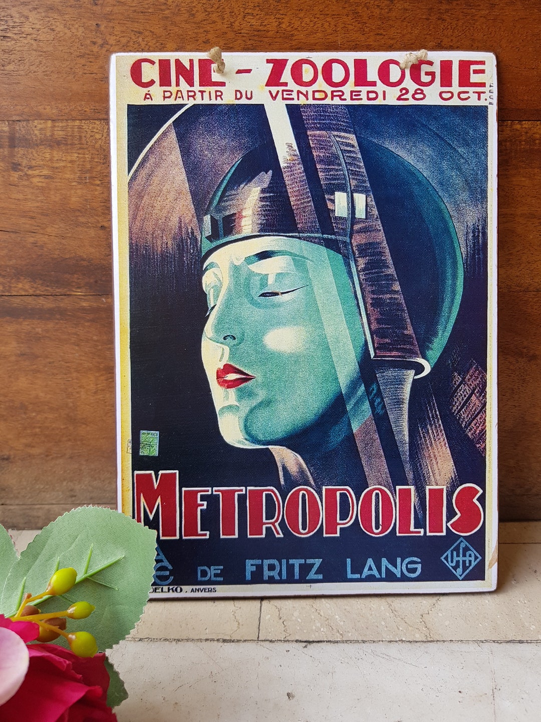 Metropolis Wooden Sign, Wall Hanging, Metropolis Film Poster ...