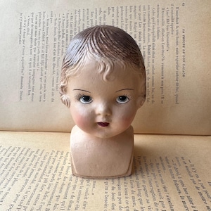 Baby Head, Doll Head, Doll Face, Vintage Style Doll, Baby Doll Head, Blinde Baby Head