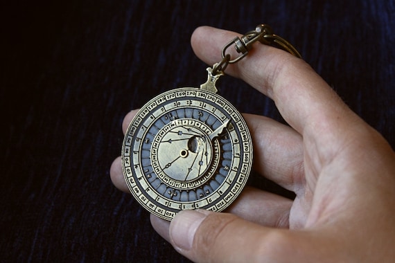 ブロンズキーチェーン アストロラーベ そろばん、アストロラーベ