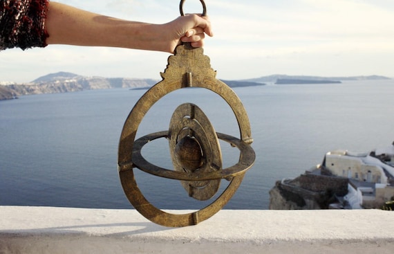 アンティーク真鍮製アストロラーベ、イスラム科学アストロラーベ