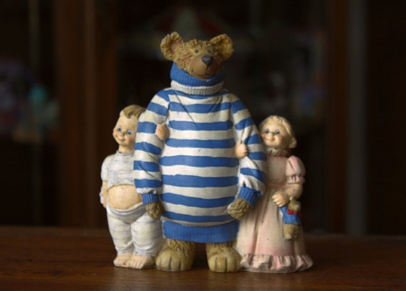 miniature teddy bear figurines