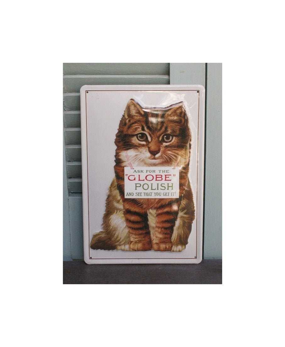 Cat Metal Sign Wall Art