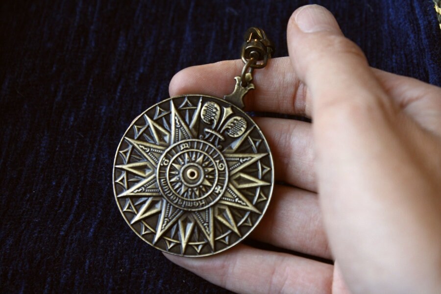 ブロンズキーチェーン アストロラーベ そろばん、アストロラーベ