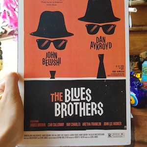 The Blues Brothers Wooden Sign, Wall Hanging, The Blues Brothers Film Poster, The Blues Brothers Movie Poster, Vintage Movie Poster, Belushi