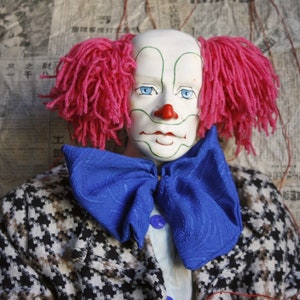 Masterpiece Vintage Big Clown, Marionette Clown, Huge Puppet Clown, New York Andy Warhol Style Clown, From The 80's