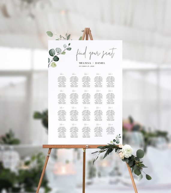 Wedding Guest Seating Chart