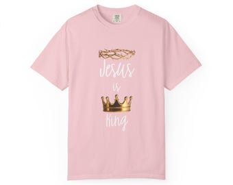 Jesus is King Crown T-Shirt | Christian Graphic Tee