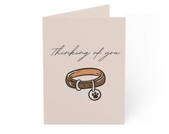 Pet Loss Sympathy Card | Dog Bereavement Card | Pet Remembrance Gift | Fur Baby Loss Condolence Card | Thinking of You Card