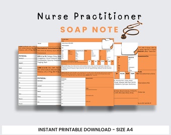 Nurse Practitioner SOAP Note Template (Digital Download)