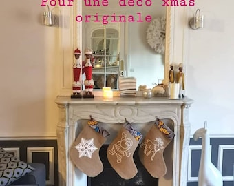 Chaussette, Botte décoration de Noël