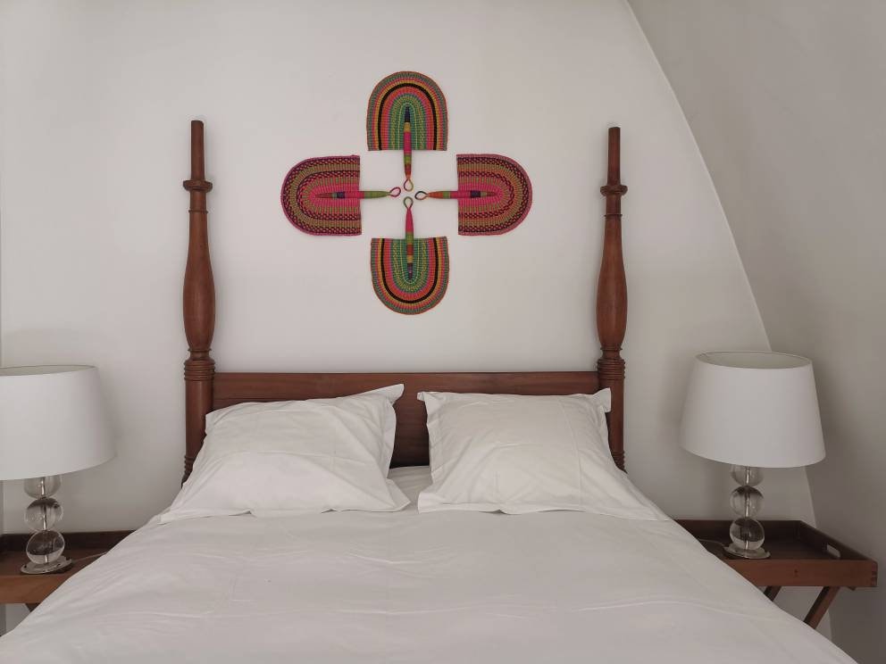 Authentique Evantail Africain Bolga Du Ghana/Fait Main