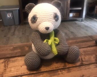 Crochet panda- custom colors available!