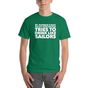 St. Patricks Day Drink Like Sailors T-Shirt image 2