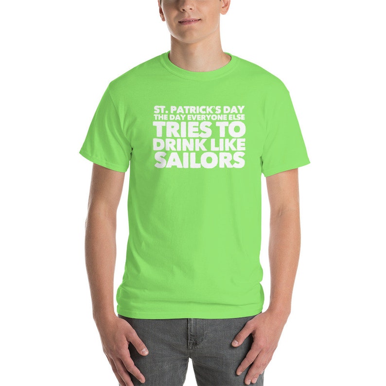 St. Patricks Day Drink Like Sailors T-Shirt image 3