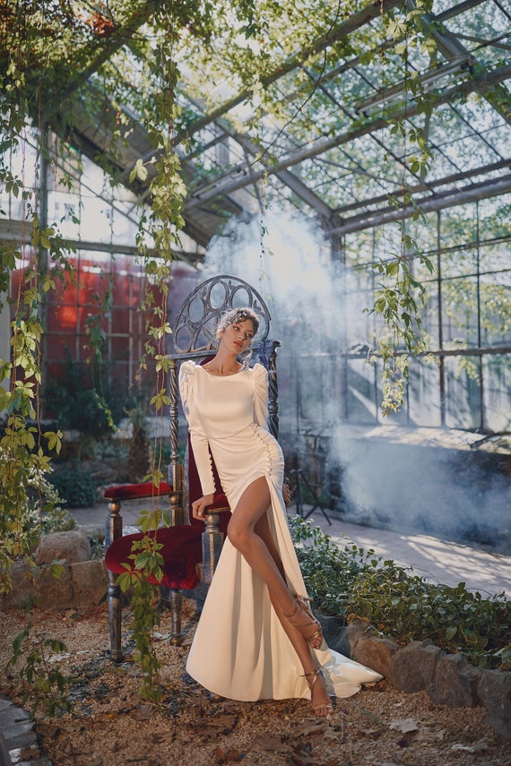 Abito da shop sposa raso sirena