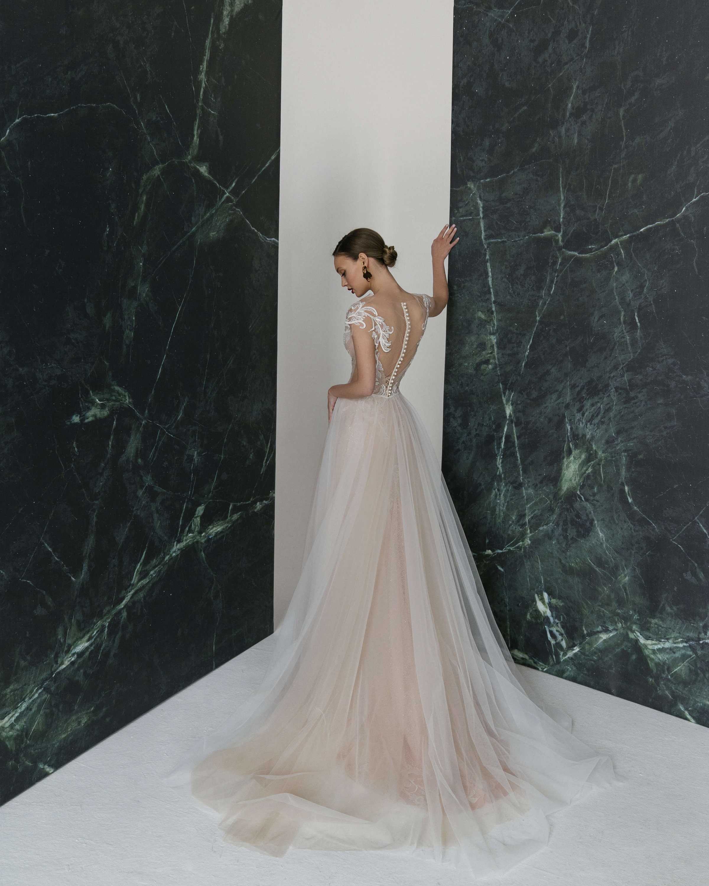 Mermaid Wedding Dress Autumn With Detachable Skirts Etsy