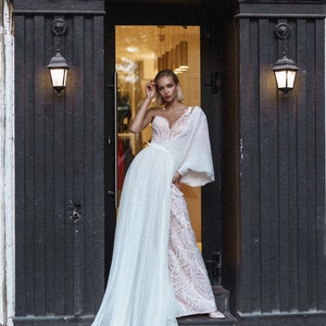 Bridal jumsuit MARRAKESH with removable cape