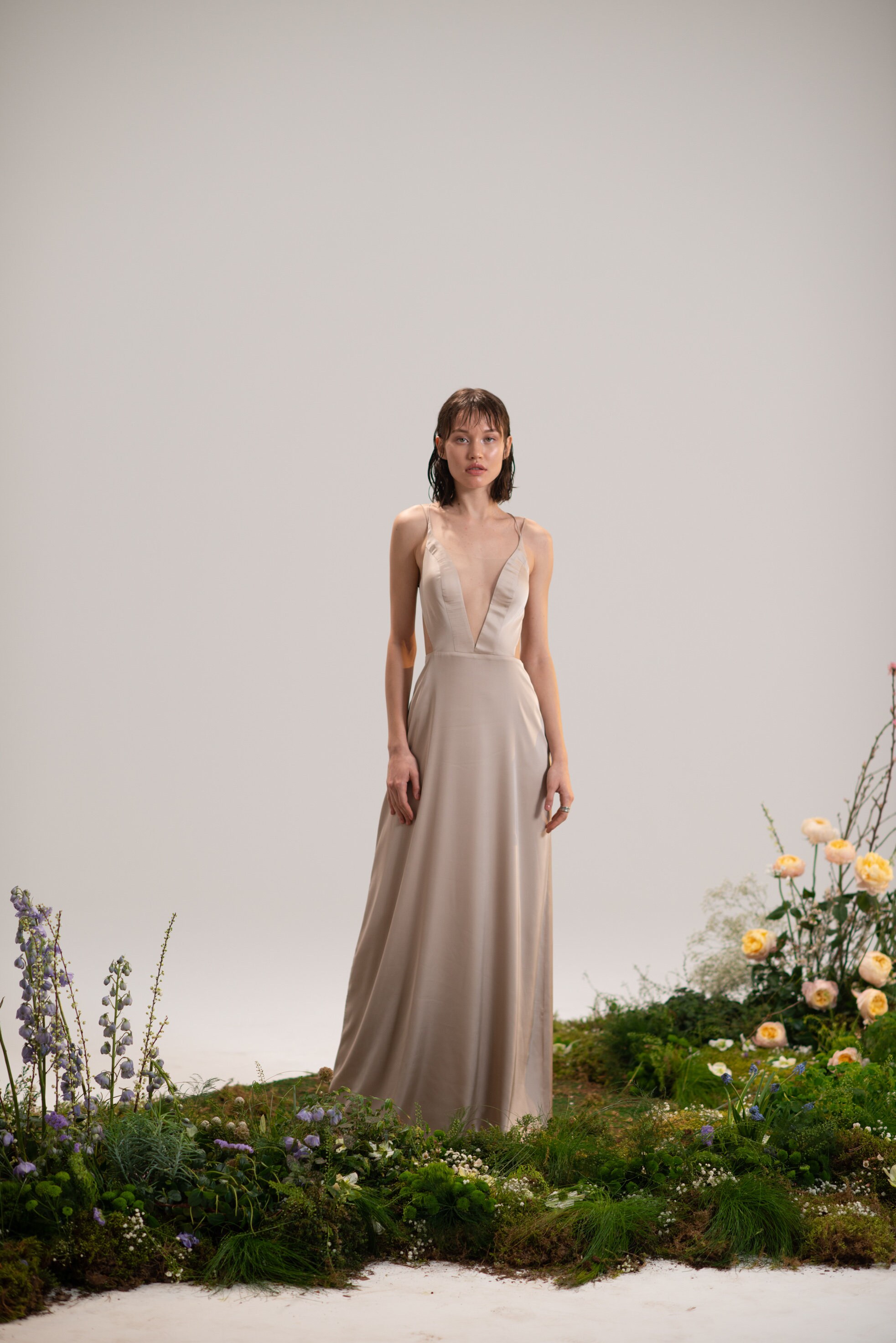 A-line Wedding Dress BELLA With Satin Underdress | Etsy