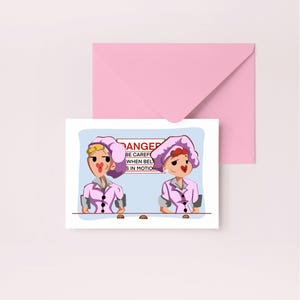 Eu amo Lucy Troca de emprego | Cartão em branco