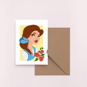Beauty and the Beast Greeting Cards | Belle | Disney Blank cards