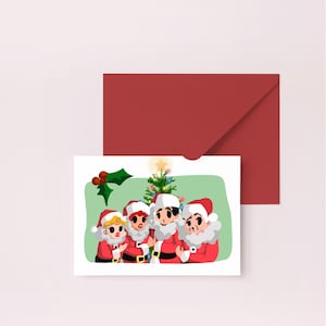 J'aime la carte de voeux de Noël de Lucy | Cartes vierges