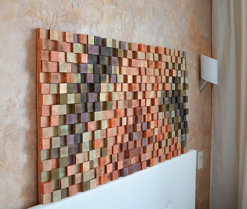 Art Mural Le Noble Oeuvre Rouille Bois Art De Bois De Etsy