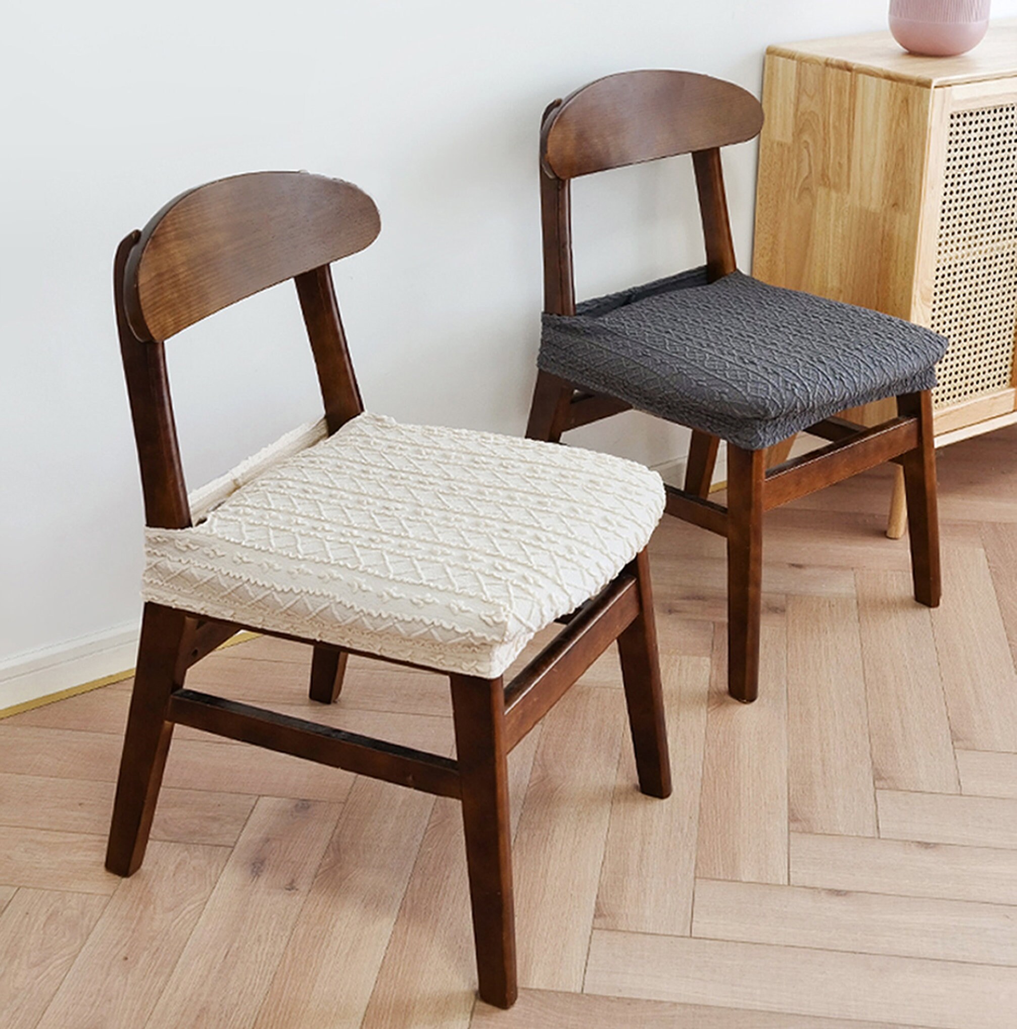 Stretch Dine Chair Seat Covers Kitchen Chair Slipcovers Etsy