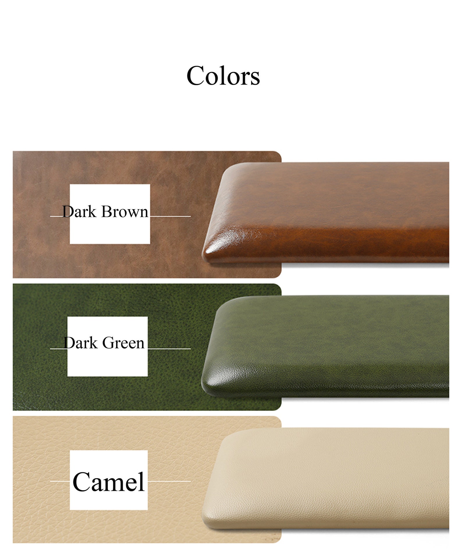 Custom Faux Leather Chair Cushions Patio Bar Stool Chair Pad Etsy