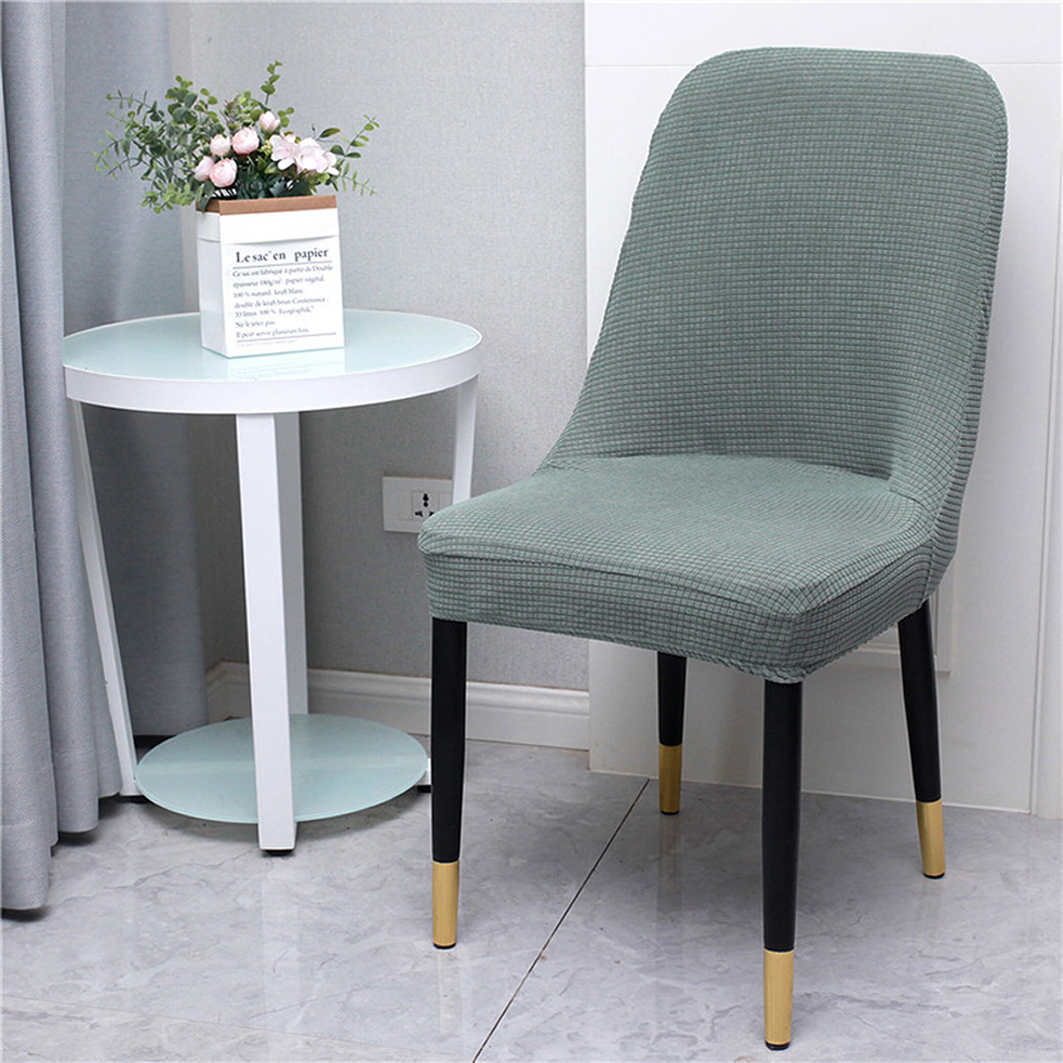 Stretch Side Dining Chair Cover Accent Parson Chair Cover Etsy