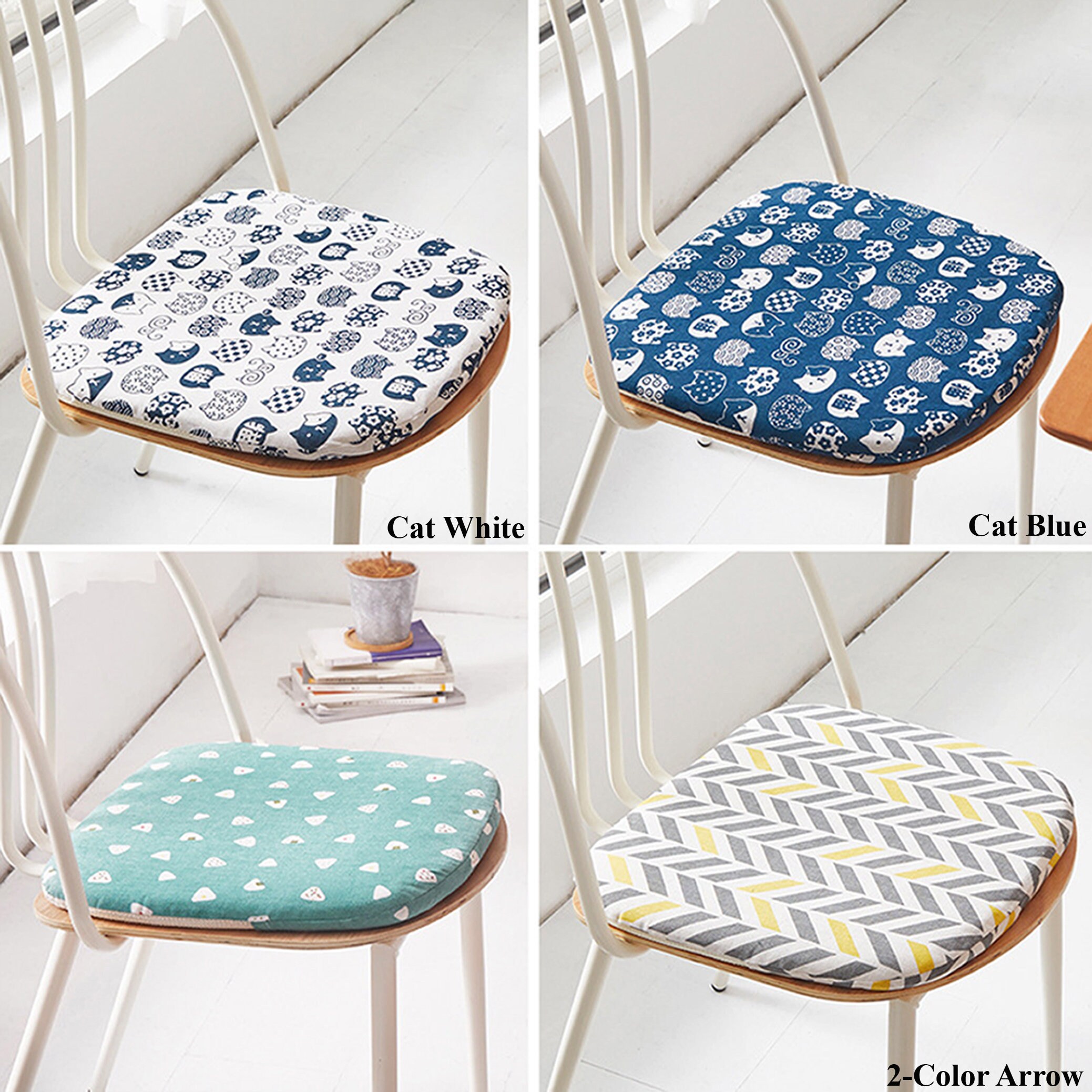 Dining Chair Cushions Kitchen Dine Chair Pad Linen Seat Pad Etsy