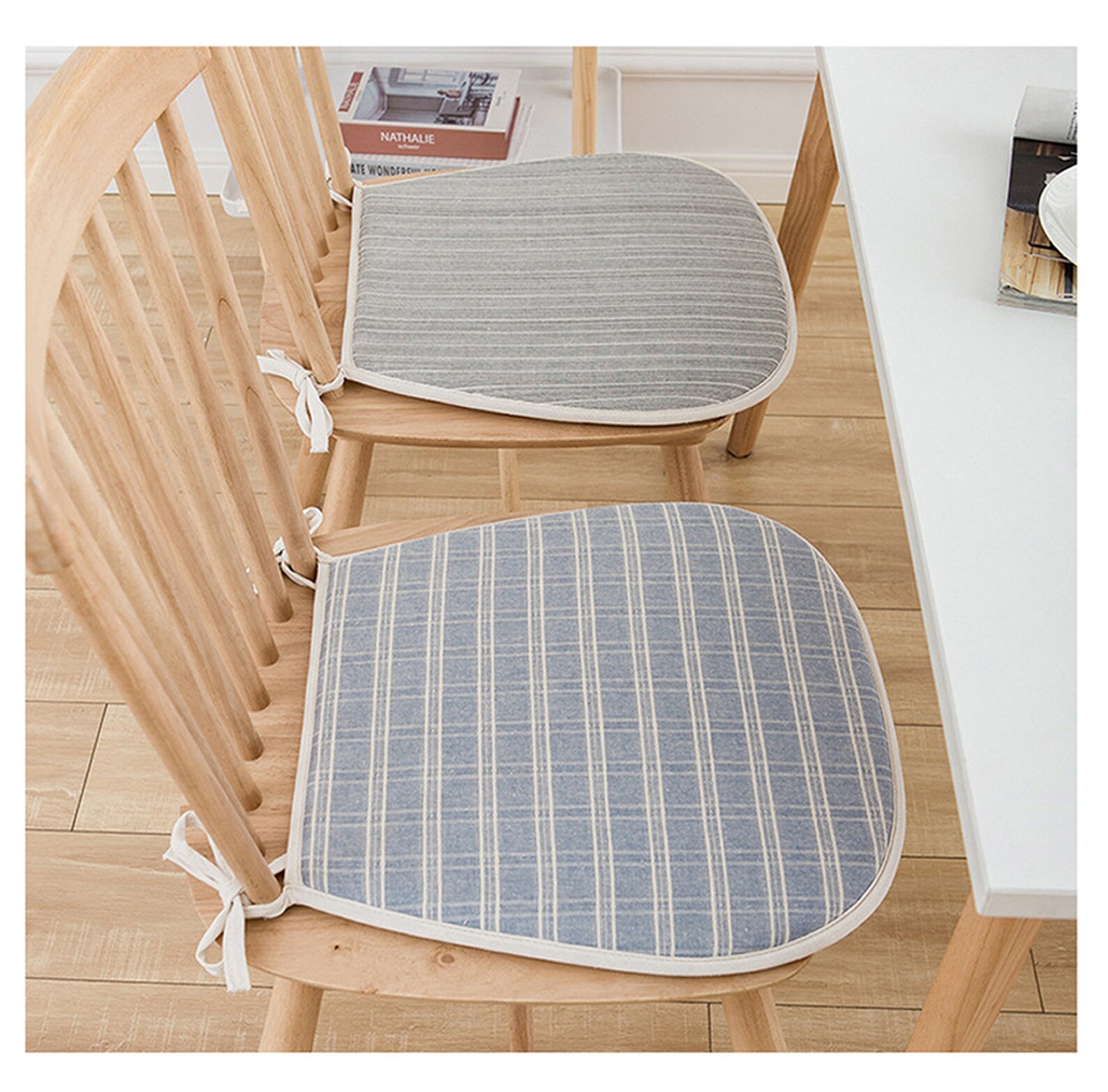 Trapezoid Dine Chair Pad Kitchen Chair Cushions with Ties Etsy